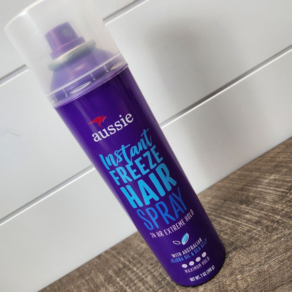 Aussie Instant Freeze Hairspray ORIGINAL FORMULA 7 oz New HTF Jojoba Sea Kelp
